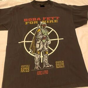 Boba Fett Star Wars T-shirt worn in - glow in the dark